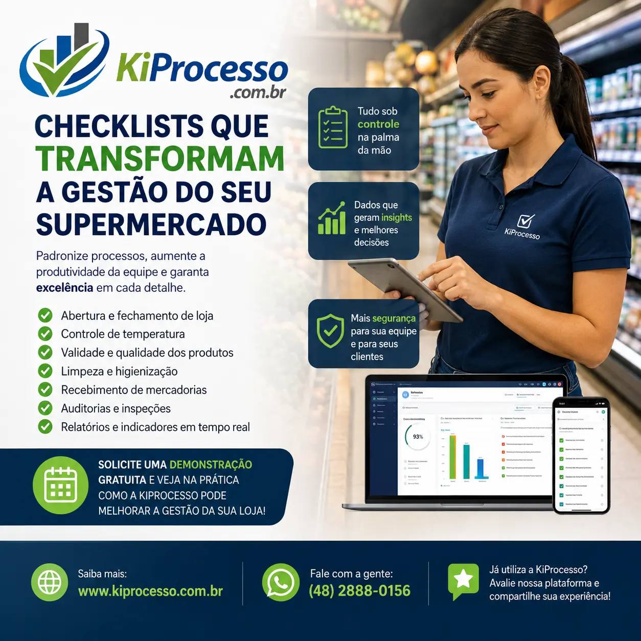 Check list fácil para supermercado em Belo Horizonte — consultoria de processos, controle de perdas e produtividade com KiProcesso